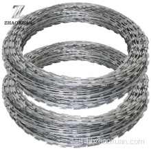 Recinzione a basso livello di rasoio spinato galvanizzato